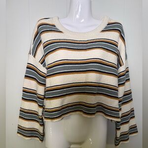 Others Follow Striped Cropped y2k Sweater